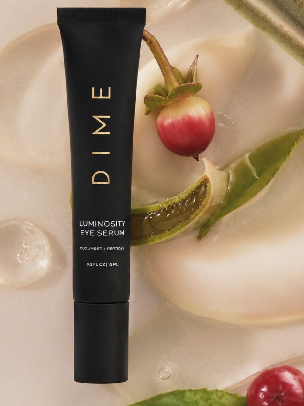 DIME Luminosity Eye Serum 0.5 oz | Squalane + Peptides | New